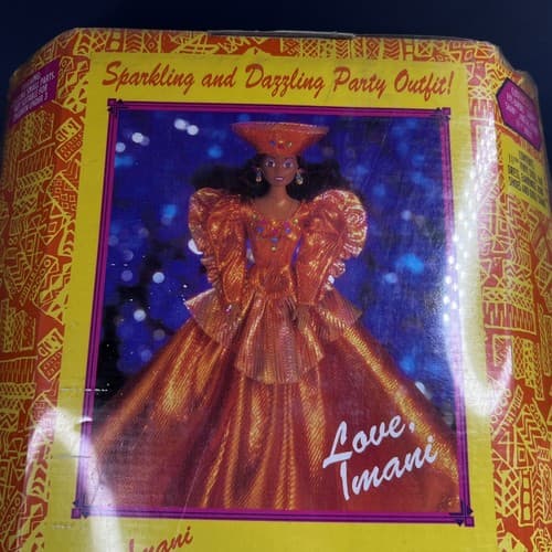 Vintage 1993 Imani Splendor Doll 30040 African American OLMEC Toys New NRFB - Thumbnail 14
