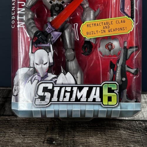 2005 G.I. JOE SIGMA 6 NINJA B.A.T RETRACTABLE CLAW POSABLE FIGURE HASBRO - Thumbnail 2