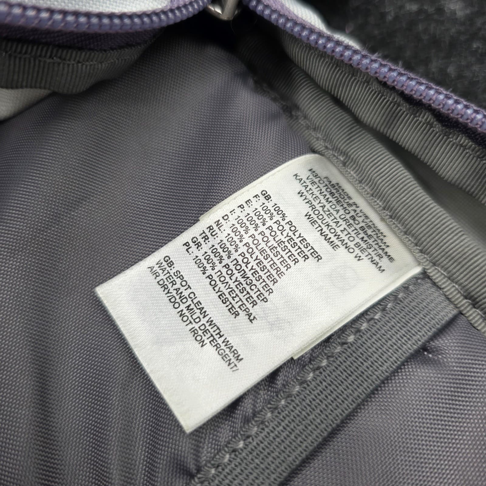 The North Face Haystack Backpack GRAY WHITE Purple Laptop DaypacK - Thumbnail 15