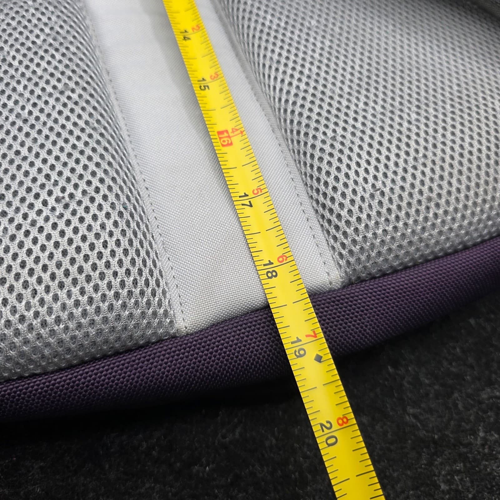 The North Face Haystack Backpack GRAY WHITE Purple Laptop DaypacK - Thumbnail 16