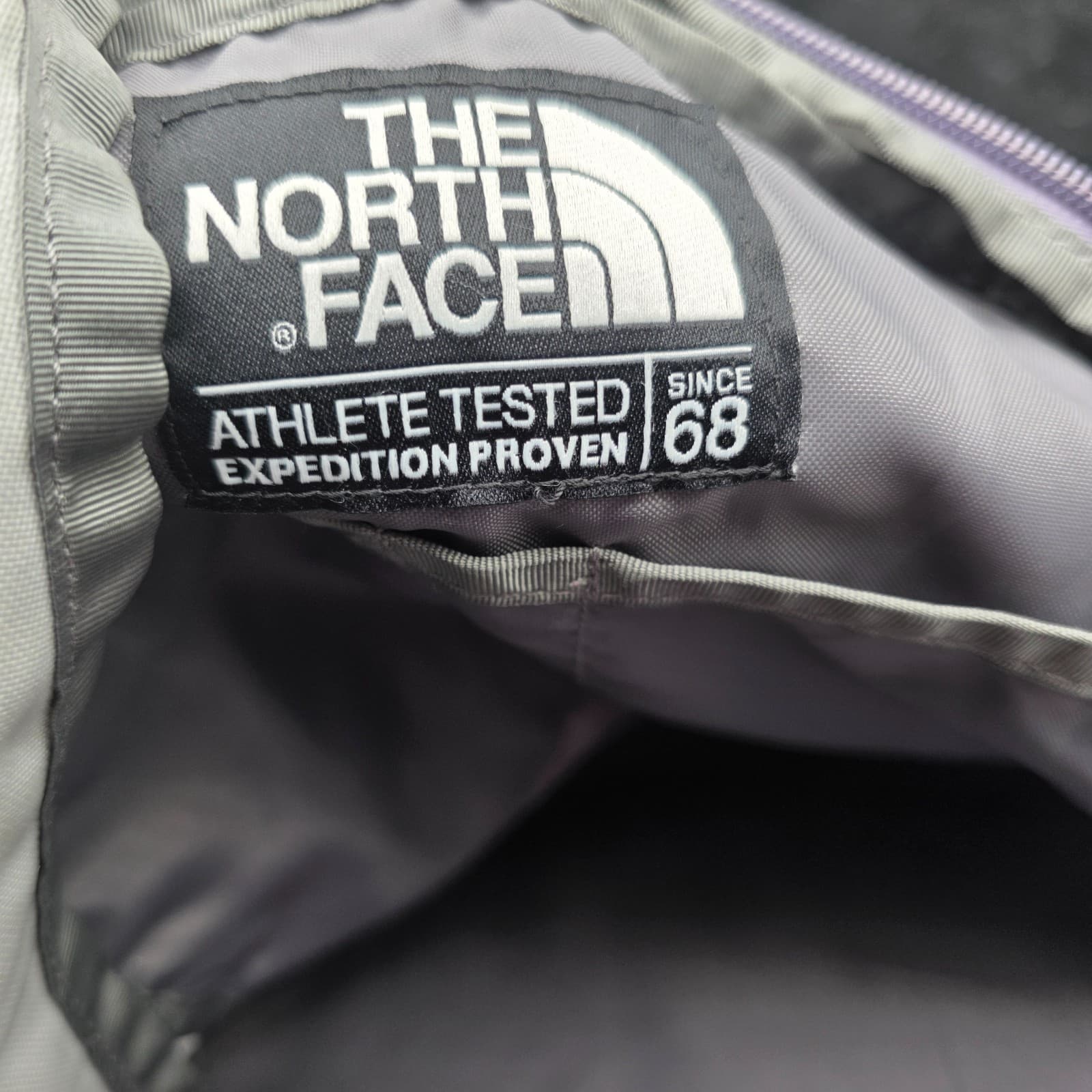 The North Face Haystack Backpack GRAY WHITE Purple Laptop DaypacK - Thumbnail 14