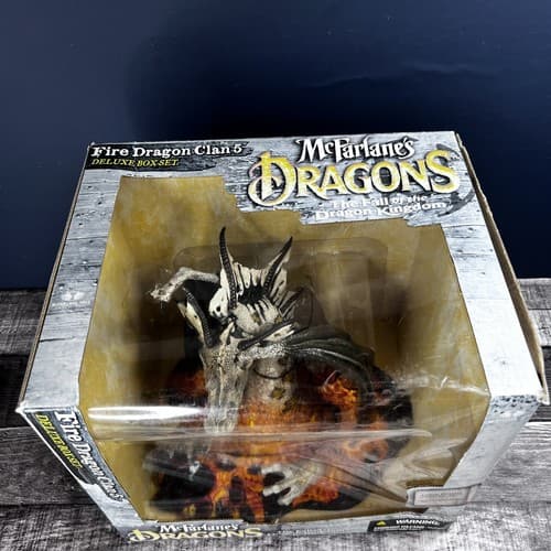 Vintage 2005 Mcfarlane Dragons Fire Dragon Clan 5 Figure Deluxe Box Set - Thumbnail 2