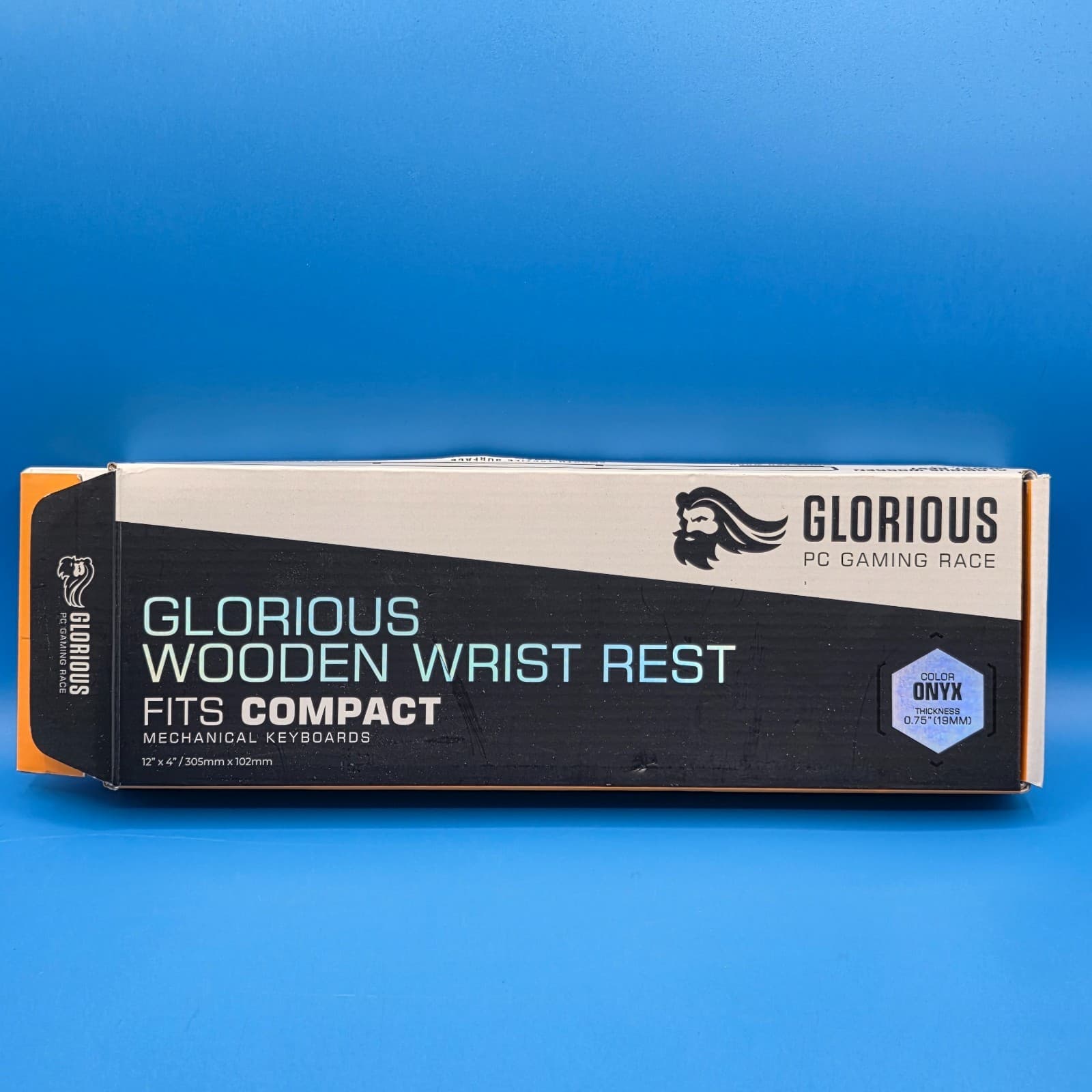 Glorious Gaming Wooden Wrist Rest Compact Size ONYX Mechanical Keyboard - Thumbnail 2