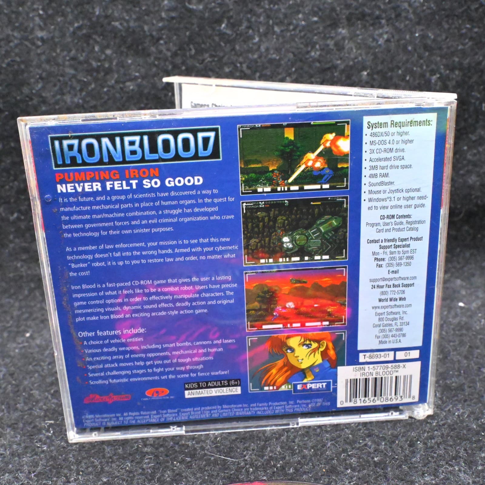Iron Blood CD-ROM for Windows PC, Microforum, Expert Software 1996 - Thumbnail 4