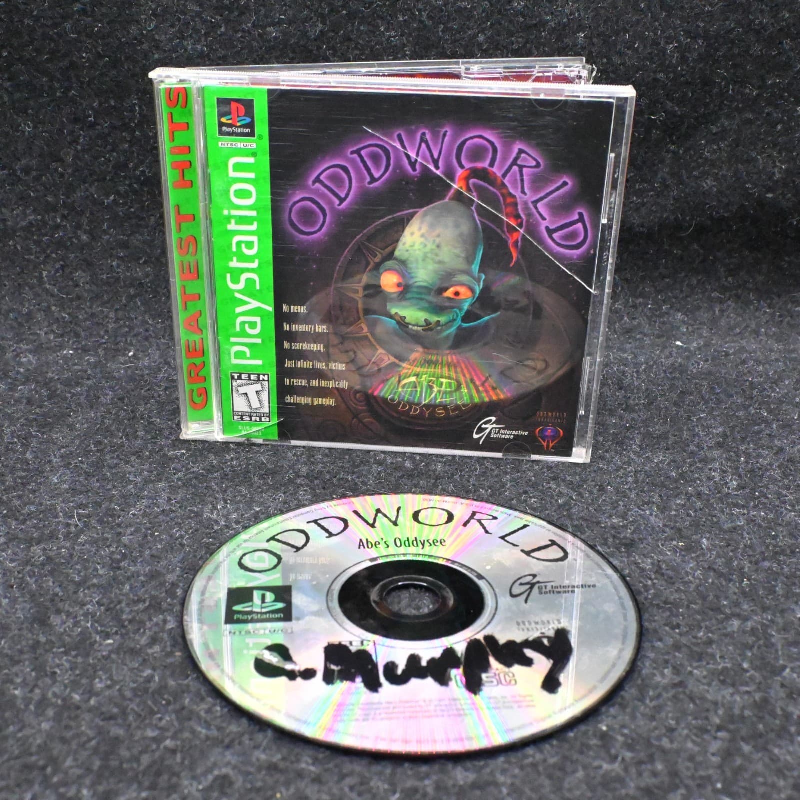 Oddworld: Abe's Oddysee (Sony PlayStation 1, 1997) PS1 CIB Complete