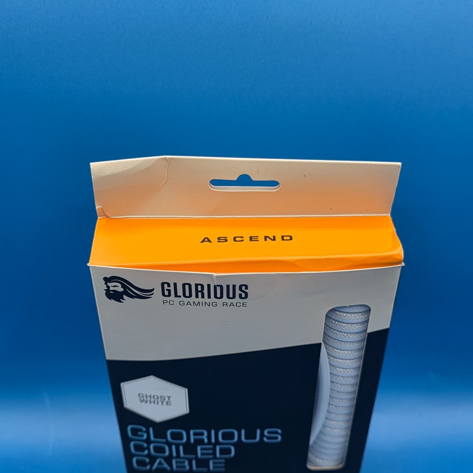 Glorious Coiled Cable (Ghost White) - USB-C, GMMK& GMMK PRO For Gaming Keyboards - Thumbnail 6