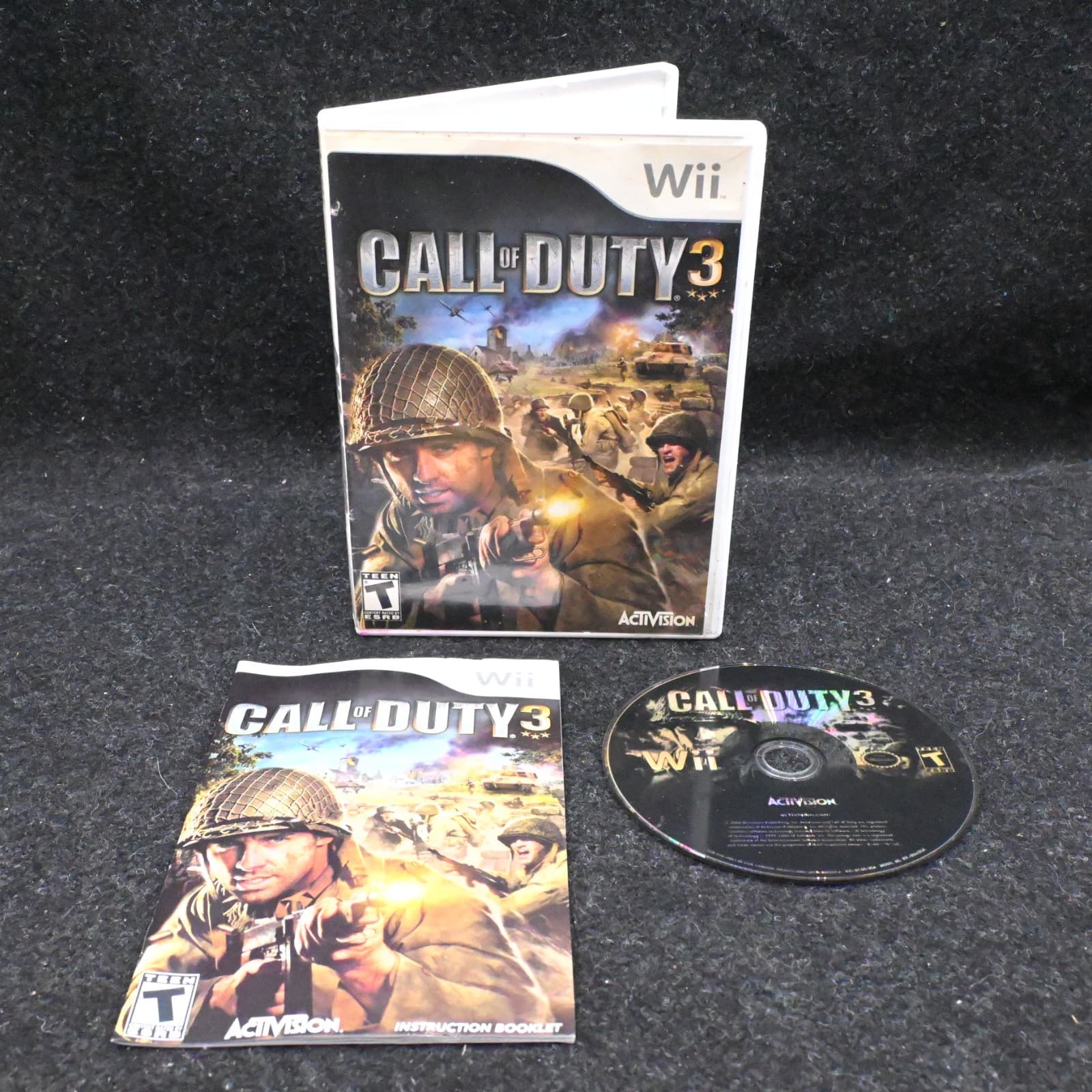 Call of Duty 3 (Nintendo Wii) CIB COMPLETE & TESTED