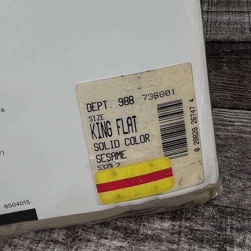 MARTEX Modern Living KING Flat Sheet 300 Thread Count Sesame - Thumbnail 5