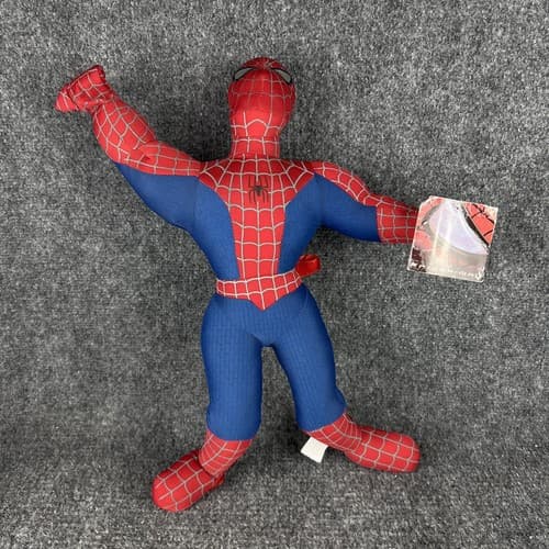 RARE Vintage 2002 Spiderman Tobey Maguire Movie 16” Plush With Tags - Thumbnail 2