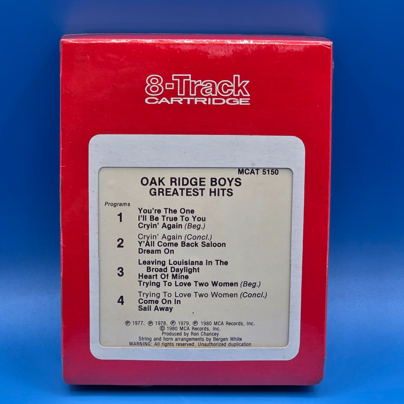Oak Ridge Boys - Greatest Hits - 8 Track Tape - New and Still Sealed - Thumbnail 7