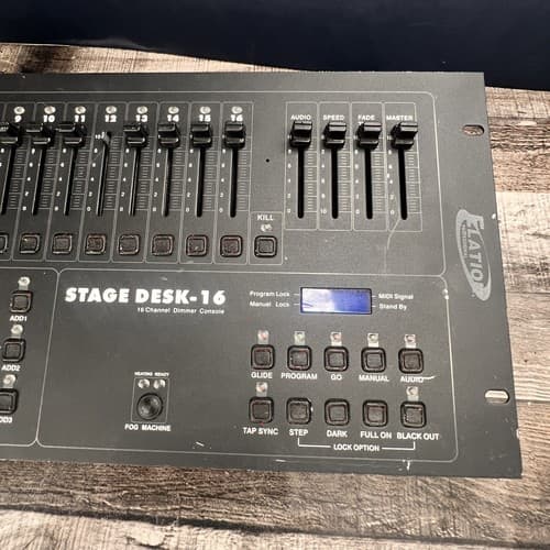 FOR PARTS OR REPAIR Elation STAGE DESK-16 16-Channel DMX Dimming Console - Thumbnail 2