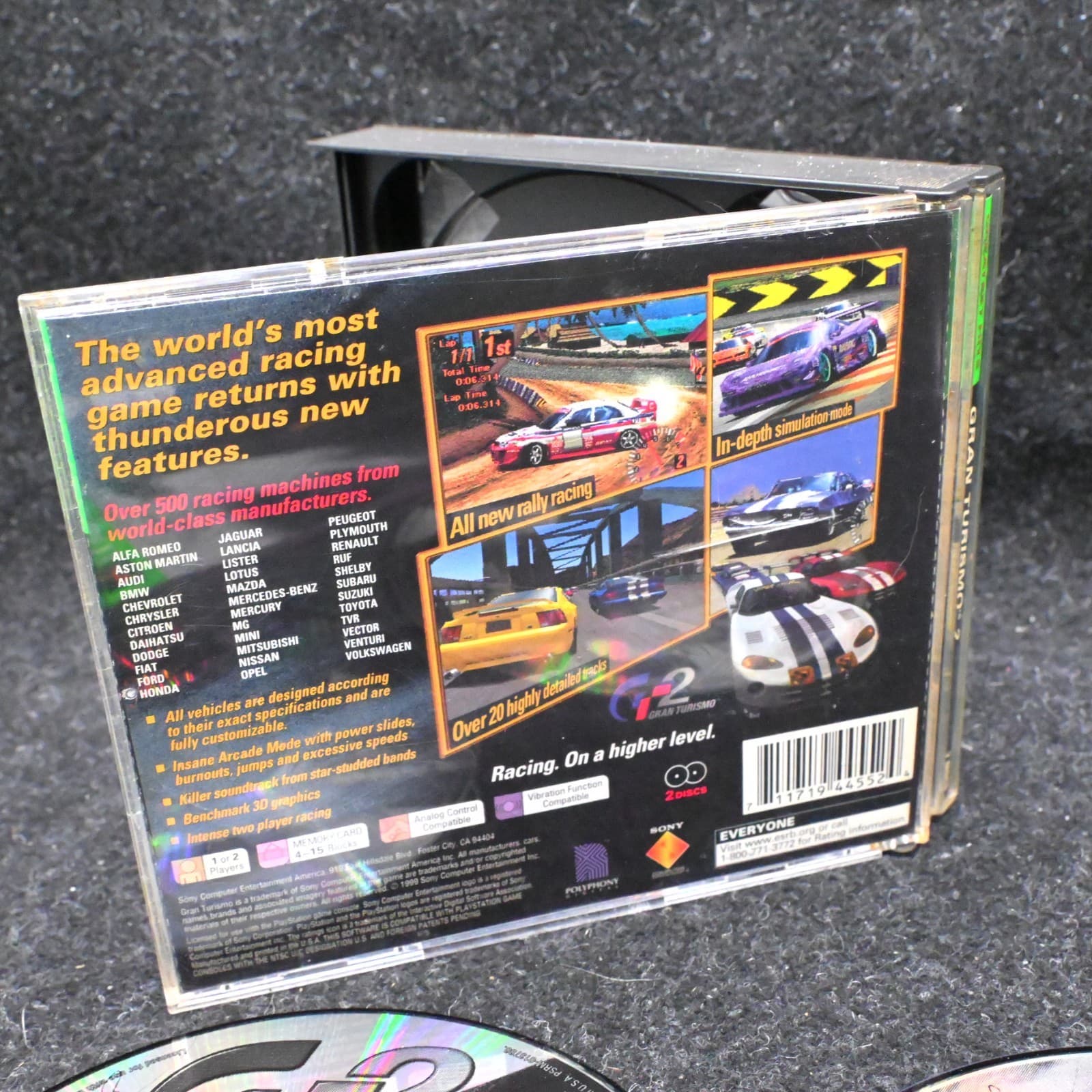Gran Turismo 2 (Playstation PS1) Complete CIB w/RegCard Greatest Hits Tested - Thumbnail 6