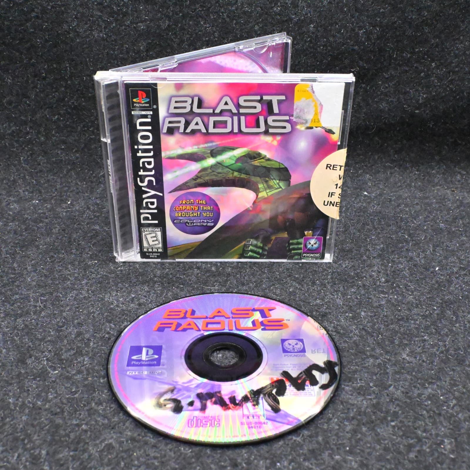 Blast Radius (Sony PlayStation 1, 1999) PS1 Complete in Box w/ Manual GAME