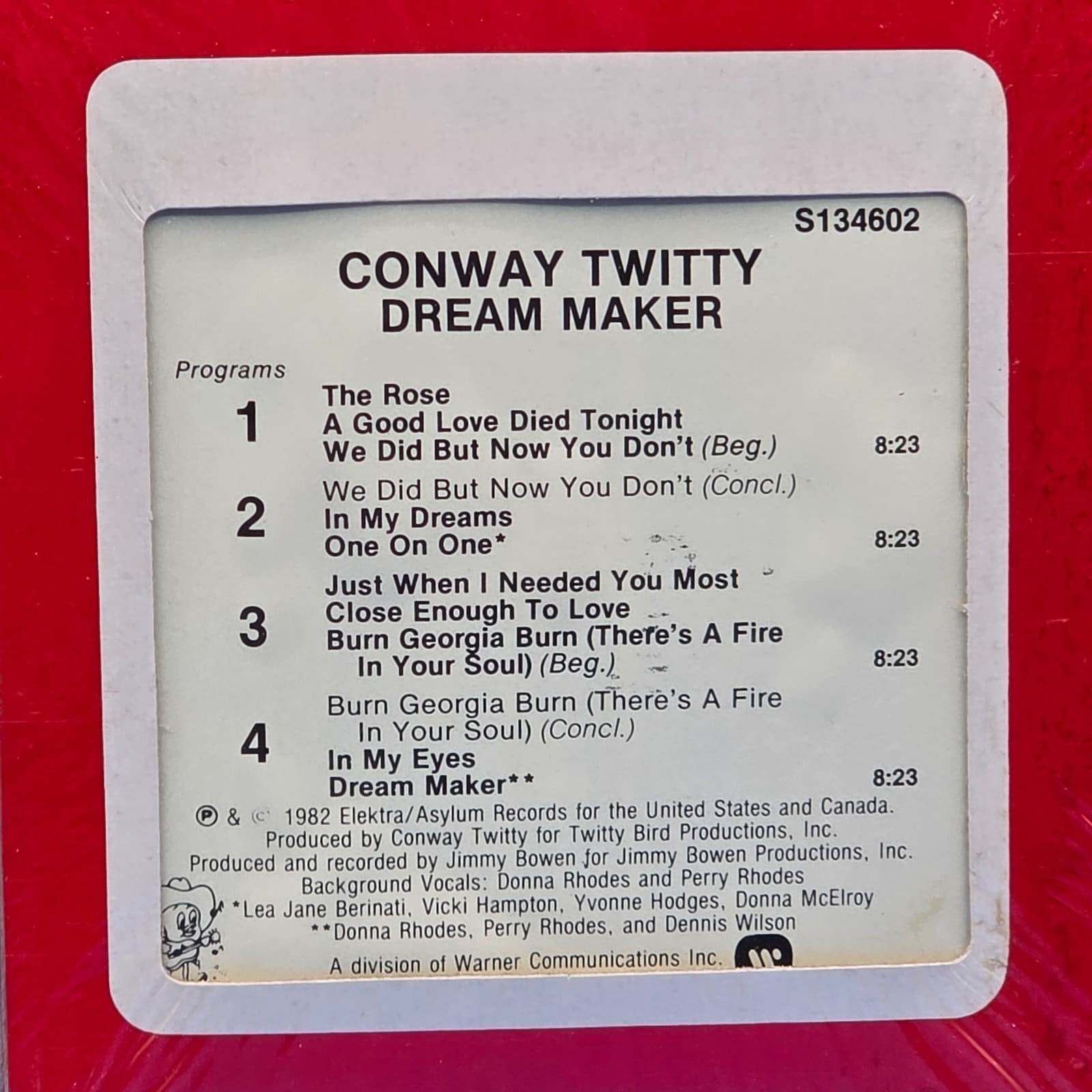 Dream Maker by Conway Twitty (8-Track Tape 1982 Elektra/Asylum Records) Country - Thumbnail 4