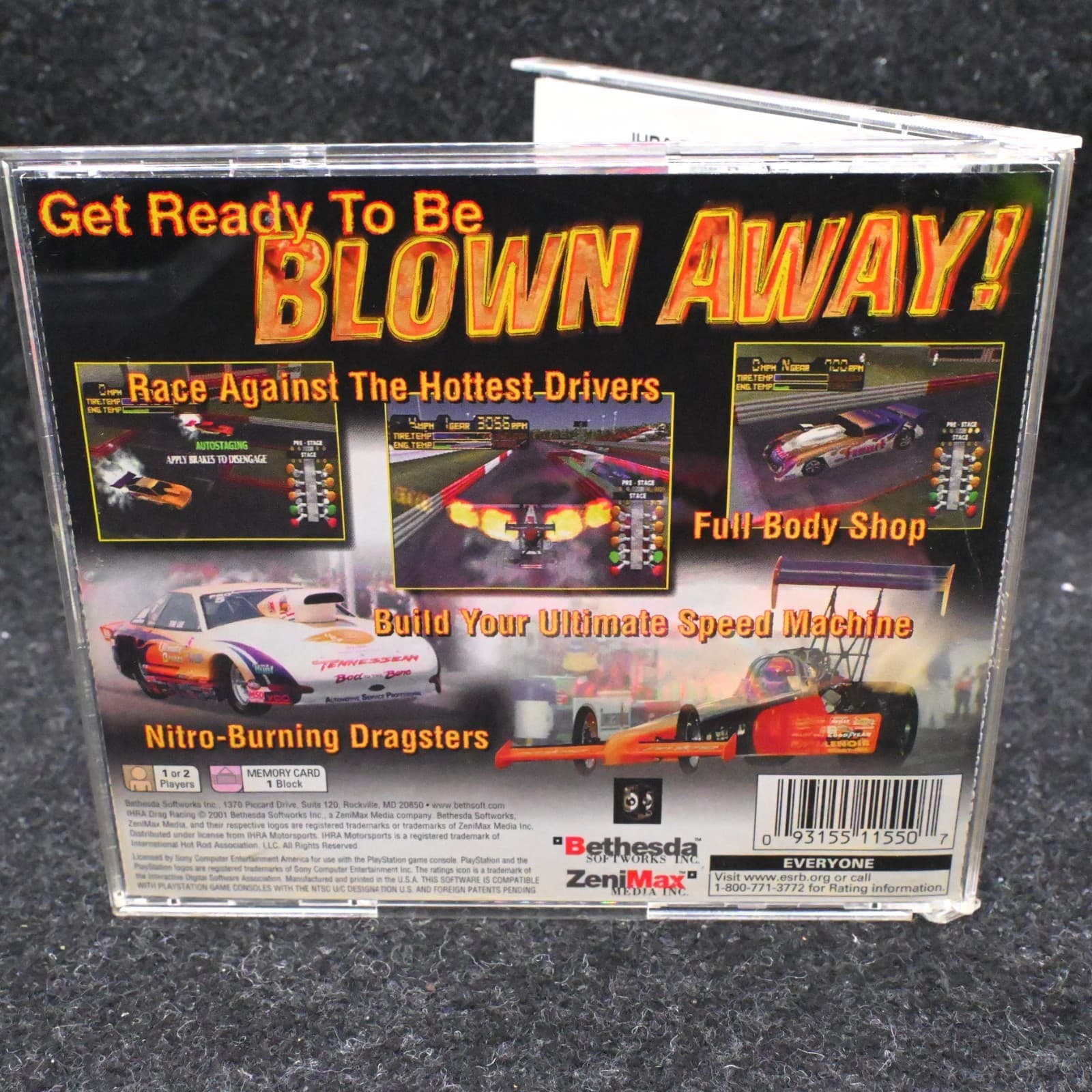 IHRA Motorsports Drag Racing (Sony PlayStation 1, 2001) CIB PS1 - Thumbnail 4