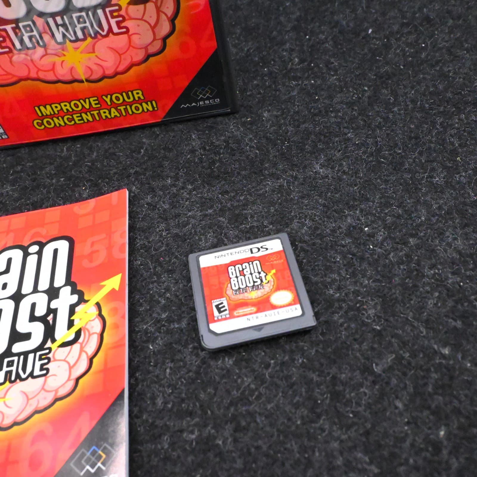 Brain Boost Beta Wave (Nintendo DS, 2006) Complete w/Manual CIB TESTED WORKS - Thumbnail 3