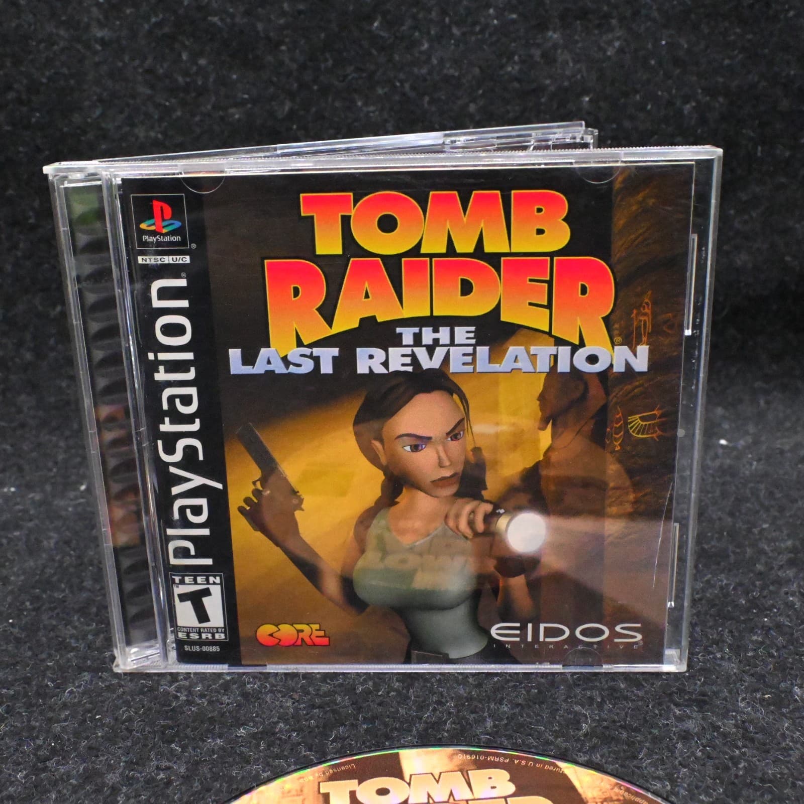 Tomb Raider The Last Revelation (PS1 1999) CIB Complete Tested Black Label - Thumbnail 3