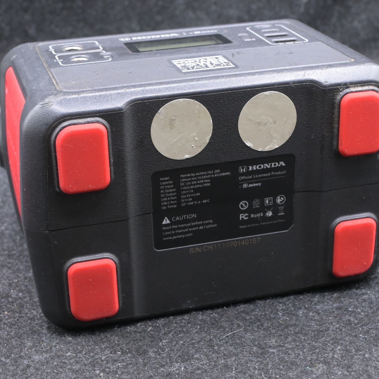 Honda by Jackery Portable Power Station HLS 200 FOR PARTS OR REPAIR - Thumbnail 9
