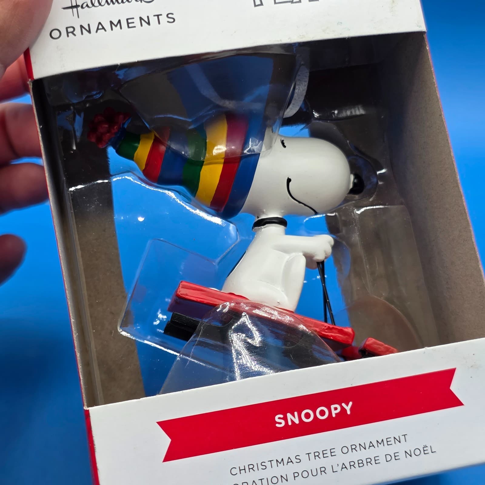 Hallmark 2021 Snoopy Skiing Peanuts Christmas Tree Ornament Charlie Brown New - Thumbnail 3
