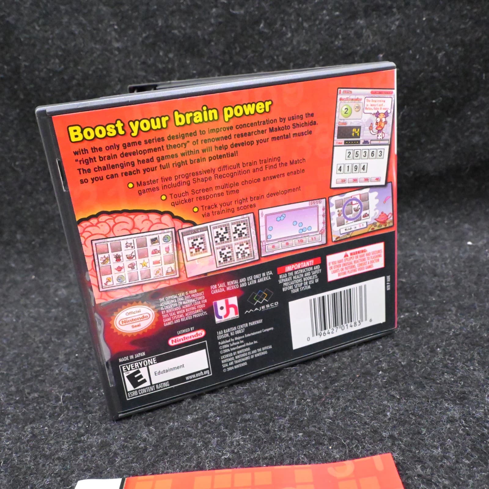 Brain Boost Beta Wave (Nintendo DS, 2006) Complete w/Manual CIB TESTED WORKS - Thumbnail 6