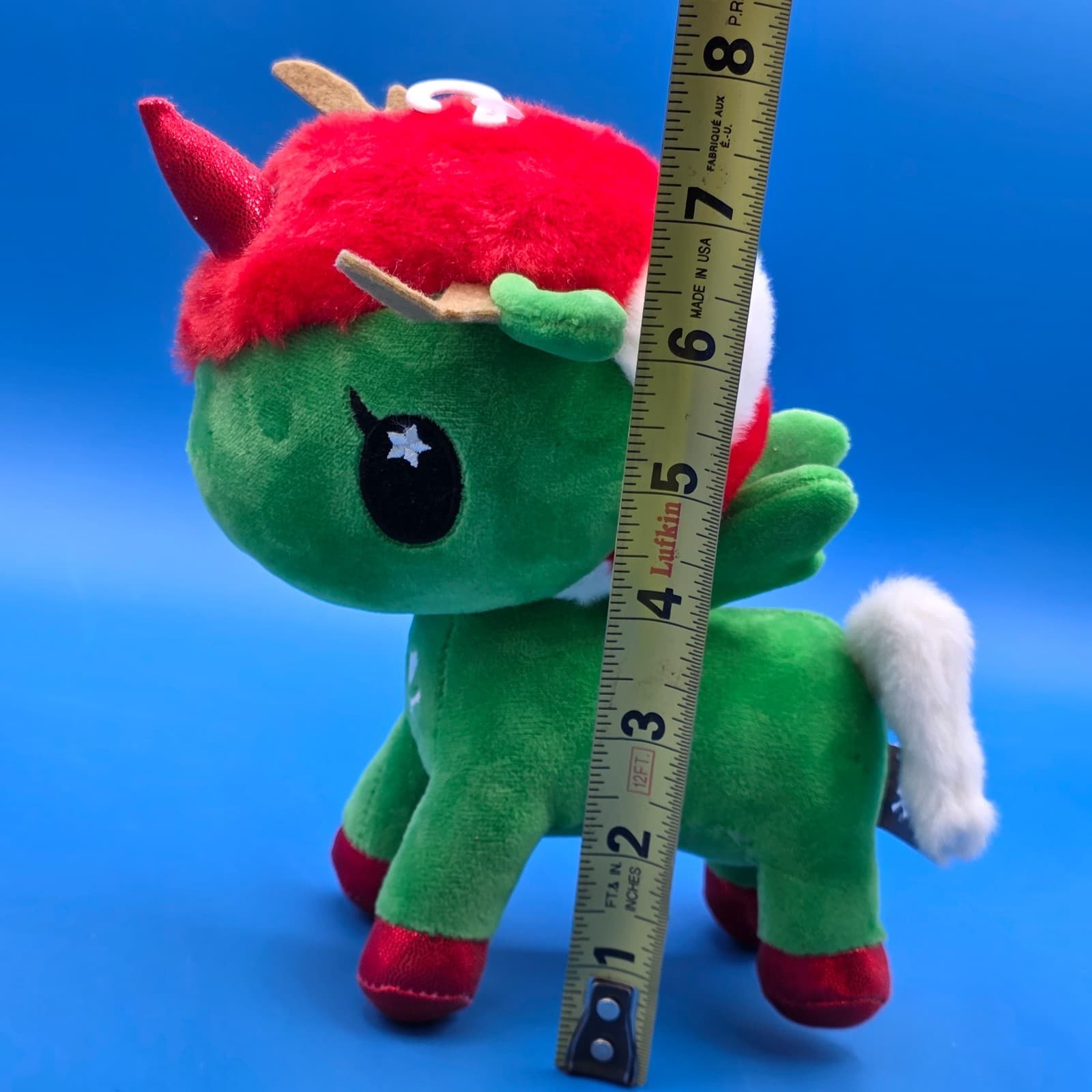 Tokidoki Holly Unicorno Plush Stuffed Christmas Holiday Toy Aurora World Winged - Thumbnail 4