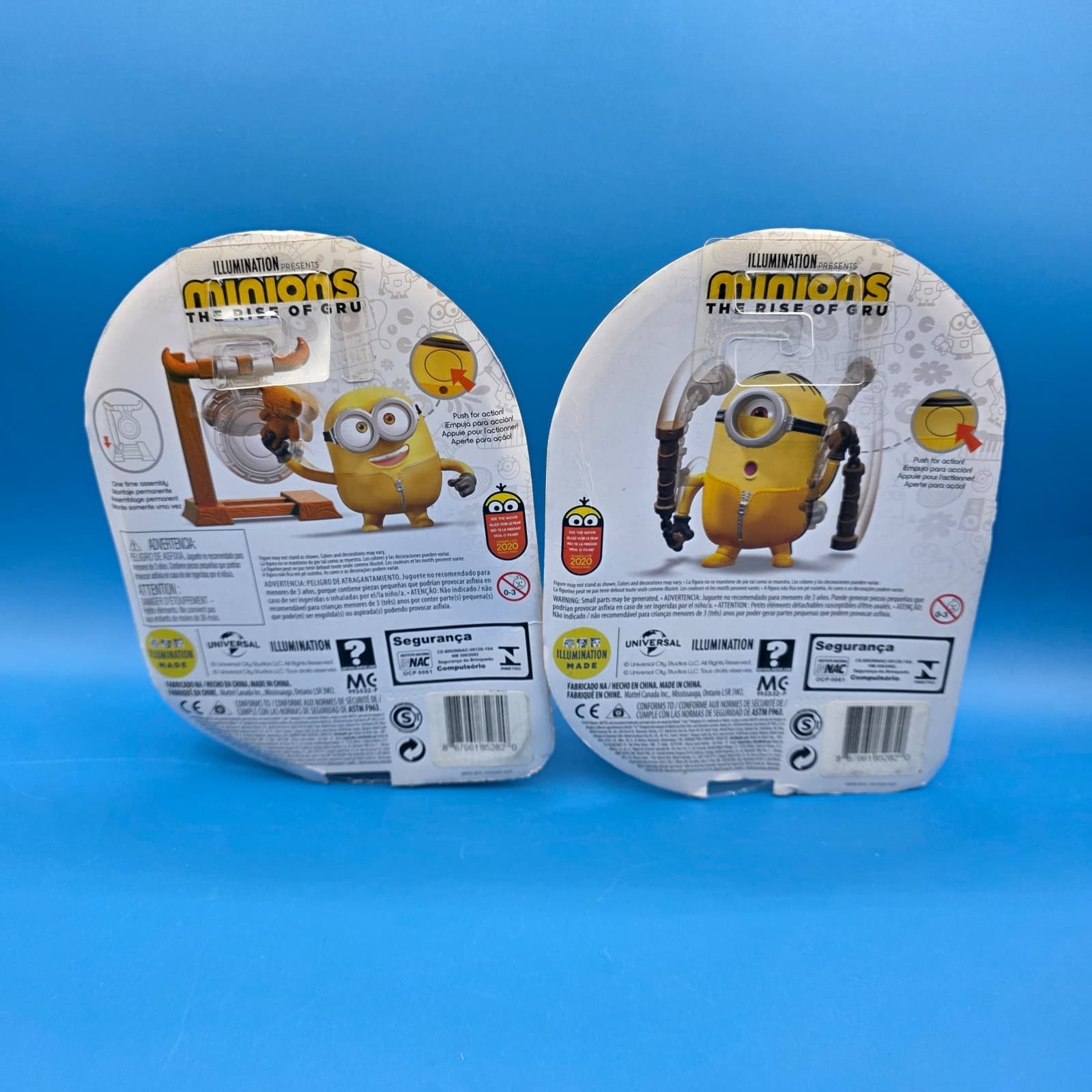 Minions The Rise Of Gru Figures Stuart & Bob Lot Of 2 - Thumbnail 5