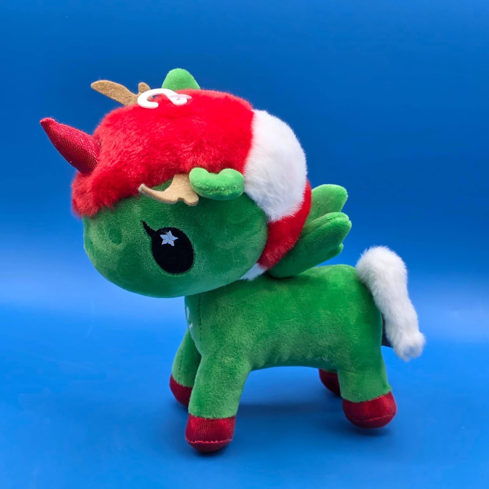 Tokidoki Holly Unicorno Plush Stuffed Christmas Holiday Toy Aurora World Winged - Thumbnail 3