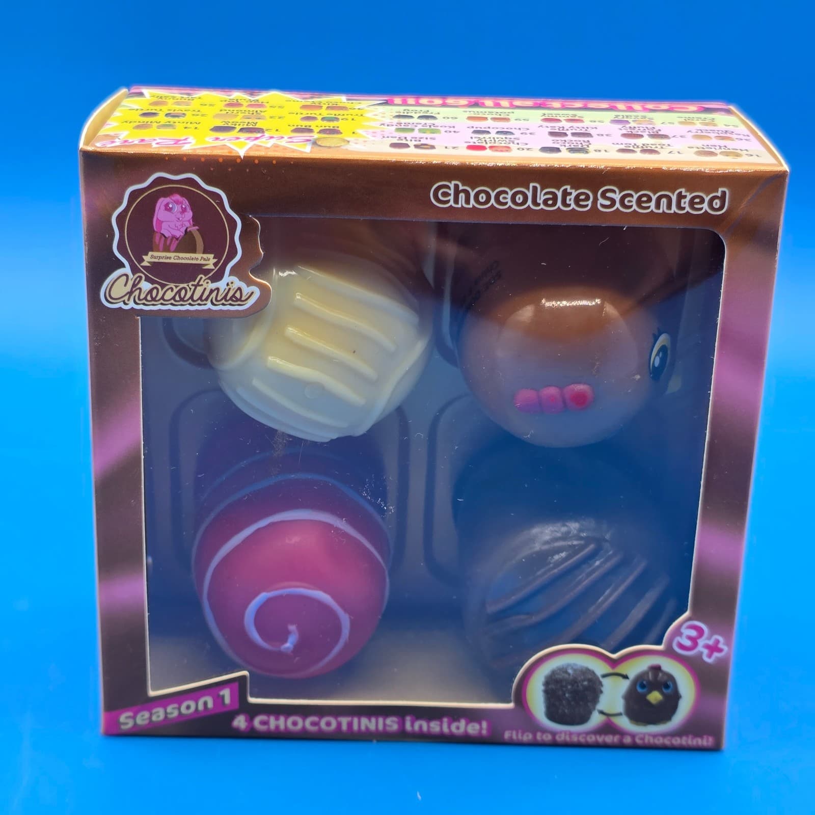 Chocolate Scented Chocotinis 4 Pack Sweet Pet Surprise Premium Toys