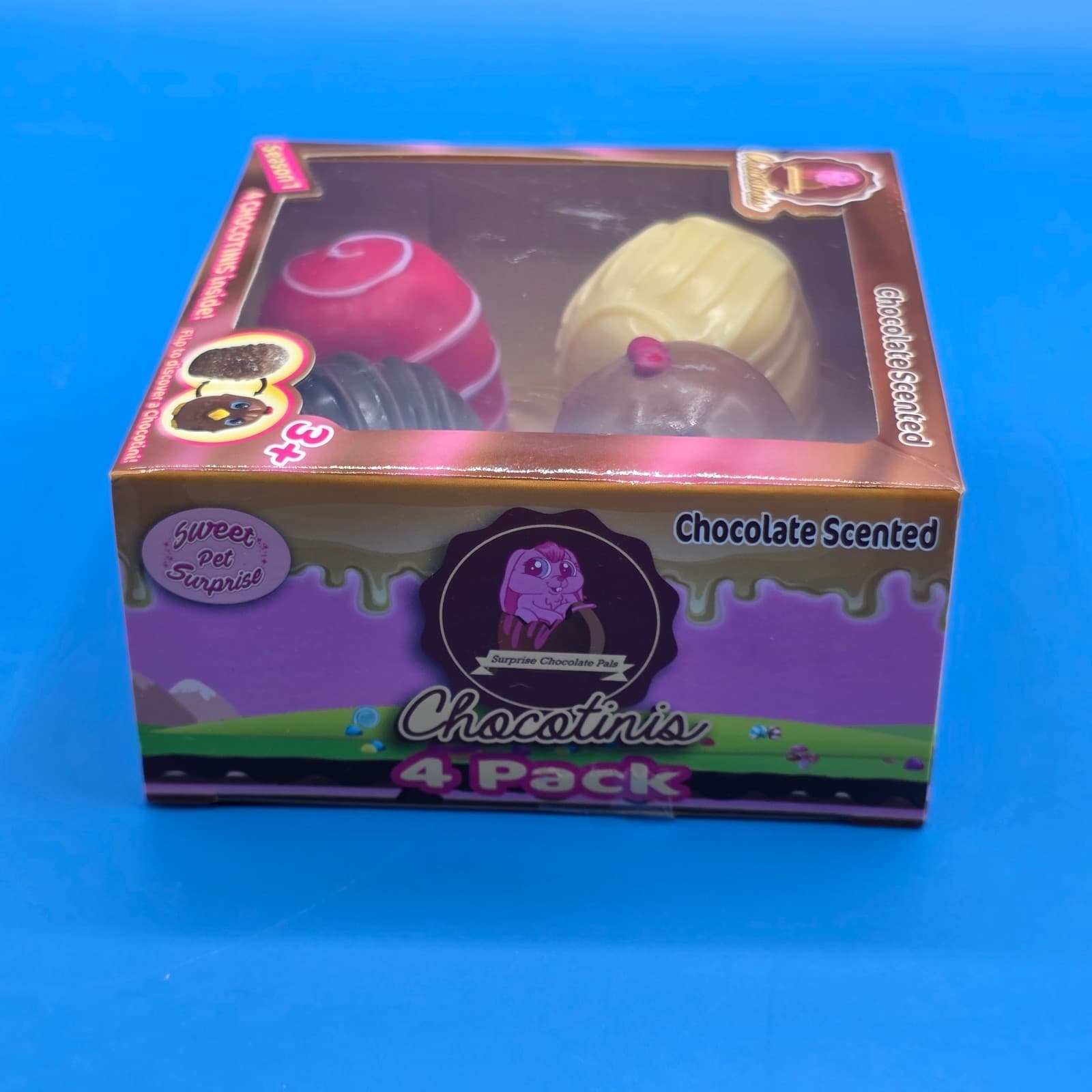 Chocolate Scented Chocotinis 4 Pack Sweet Pet Surprise Premium Toys - Thumbnail 4
