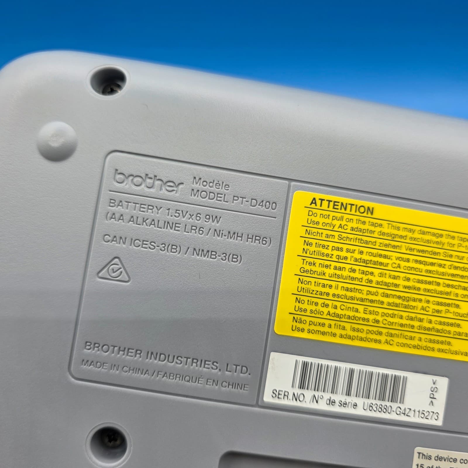 Brother P-Touch Label Printer PT-D400 UNIT ONLY - Thumbnail 5