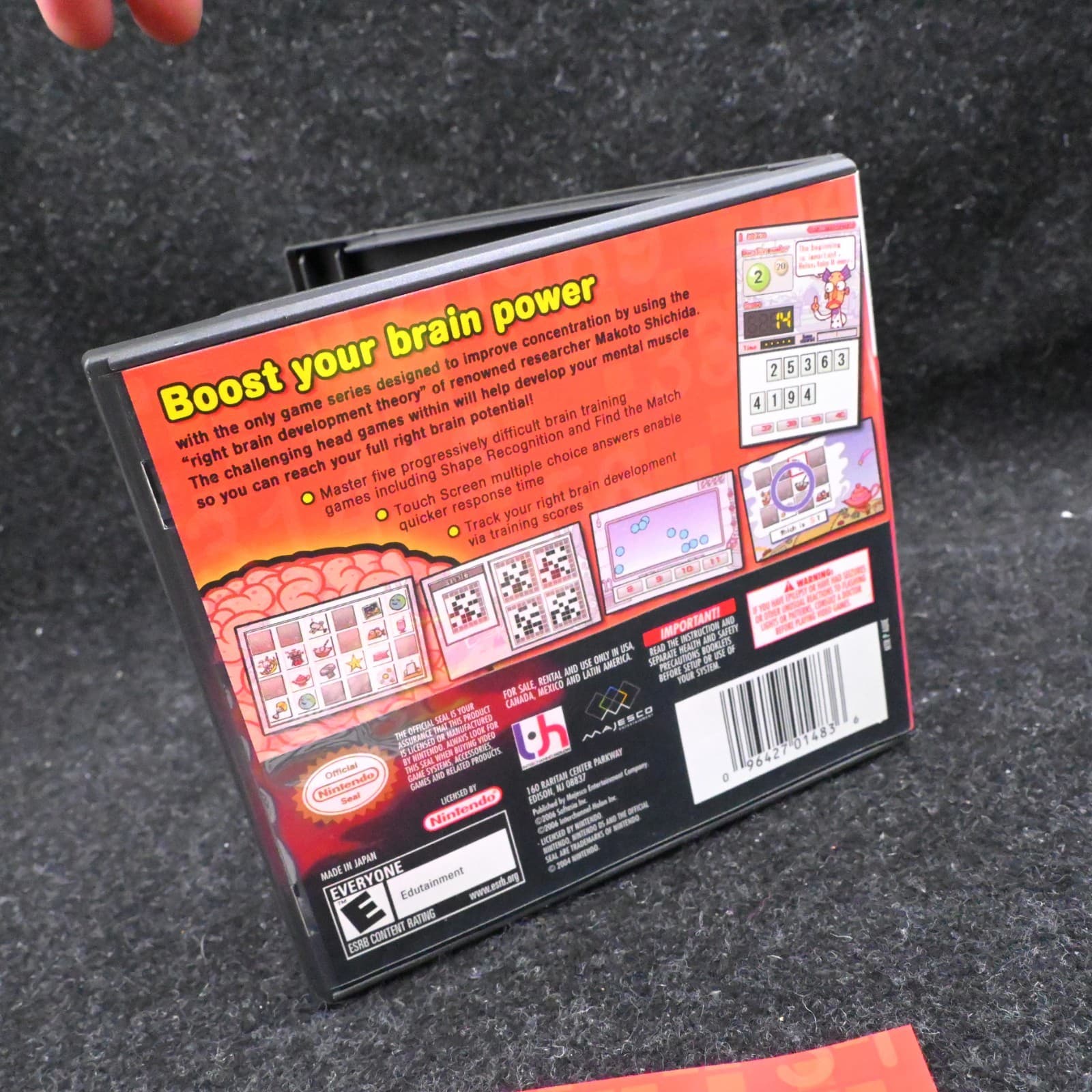 Brain Boost Beta Wave (Nintendo DS, 2006) Complete w/Manual CIB TESTED WORKS - Thumbnail 5