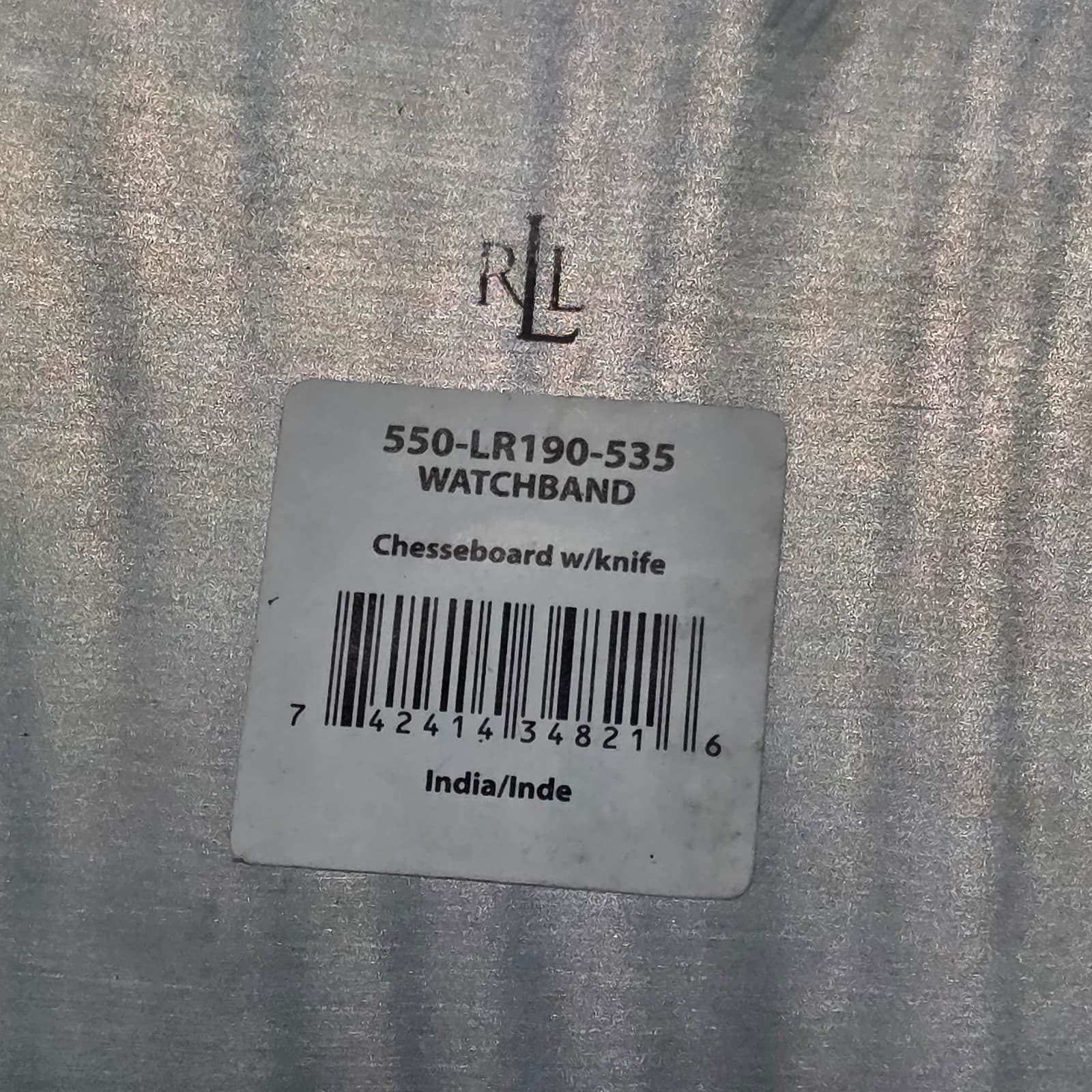 Ralph Lauren® Stainless St Cheeseboard Tray w/Heavy Slate Insert #550-LR190-535 - Thumbnail 4