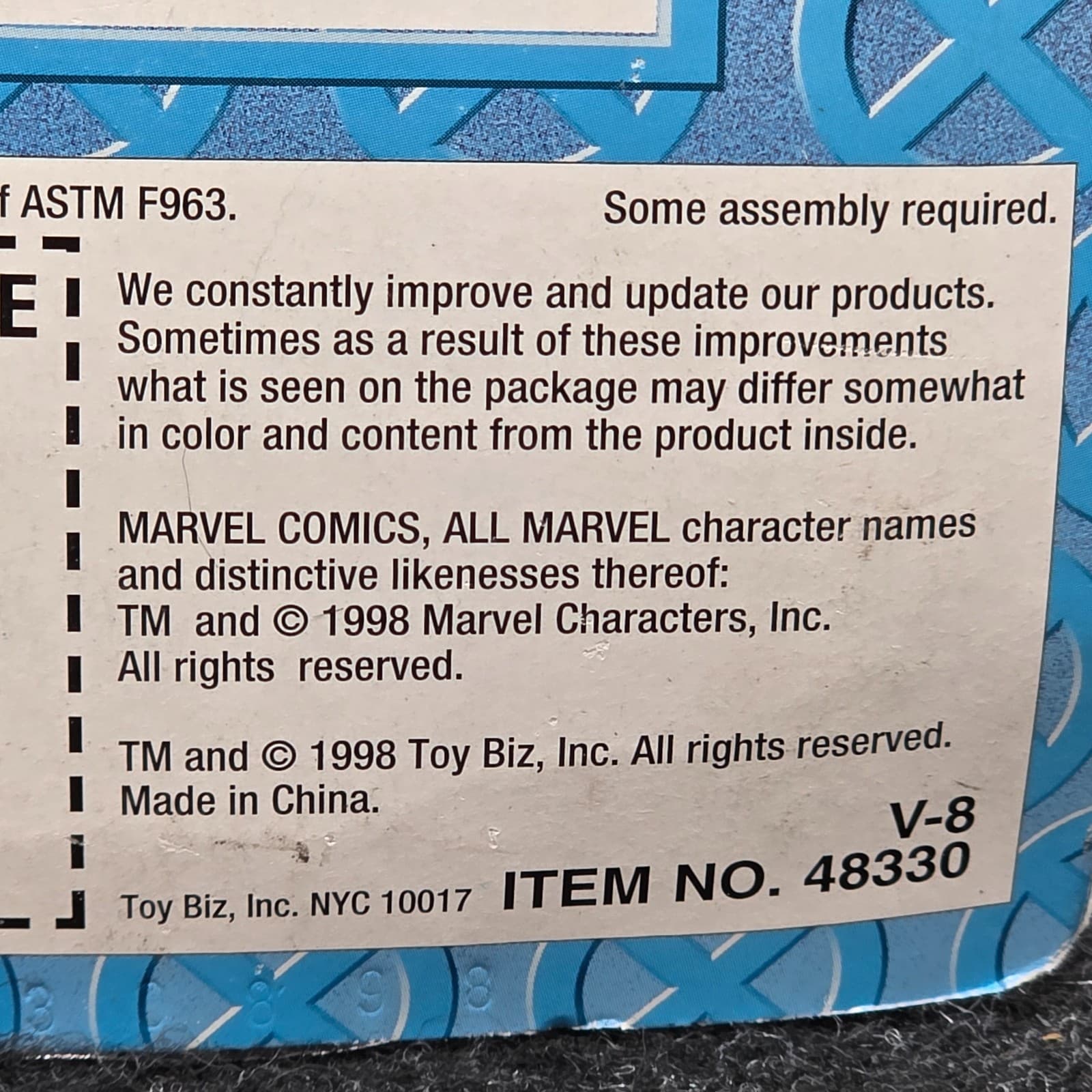 Marvel Uncanny X-Men Strong Guy Power Punch 1993 Toy Biz Action Figure Sealed - Thumbnail 2