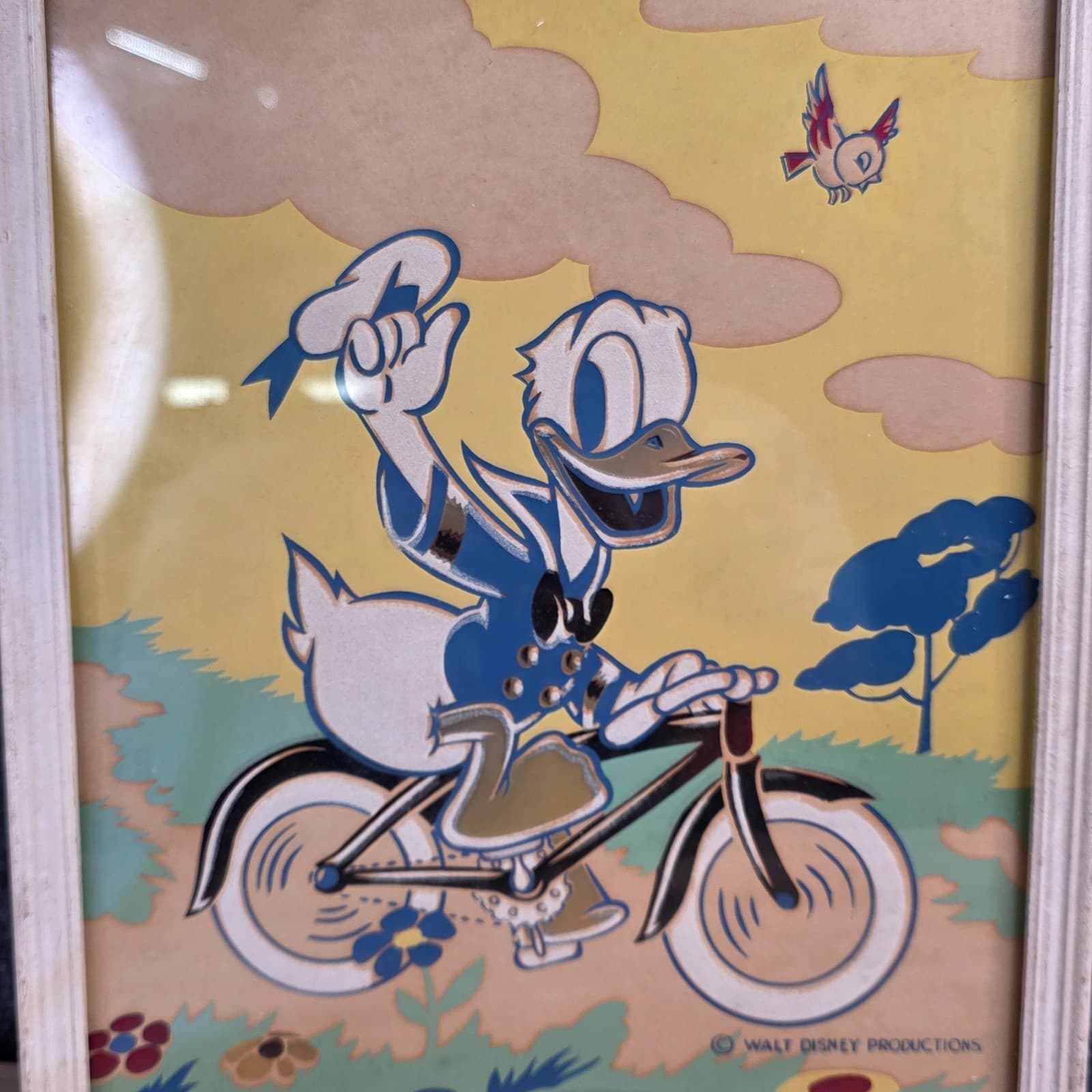 Vintage Walt Disney production Donald Duck Picture Painting - Thumbnail 6