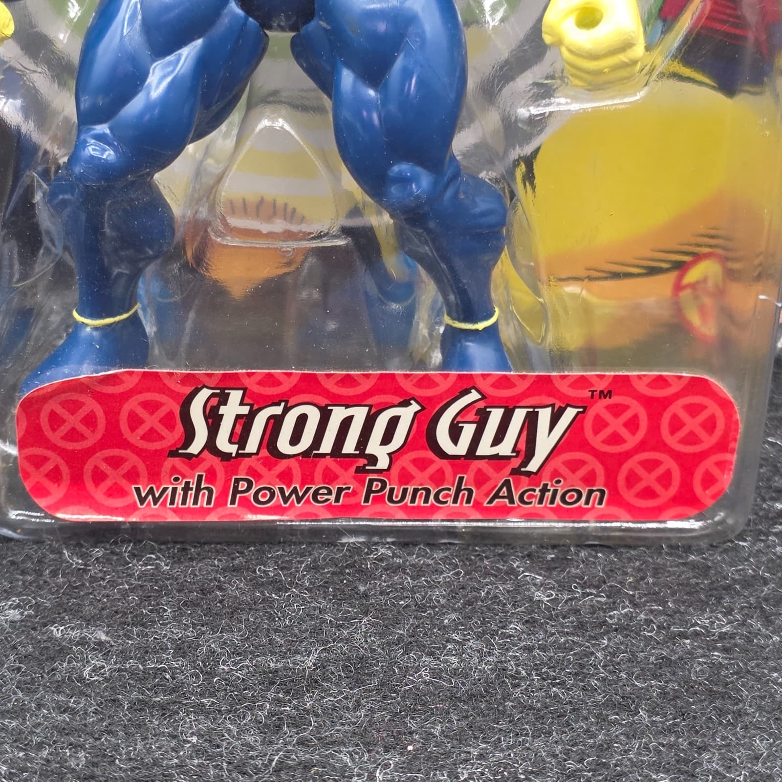 Marvel Uncanny X-Men Strong Guy Power Punch 1993 Toy Biz Action Figure Sealed - Thumbnail 6
