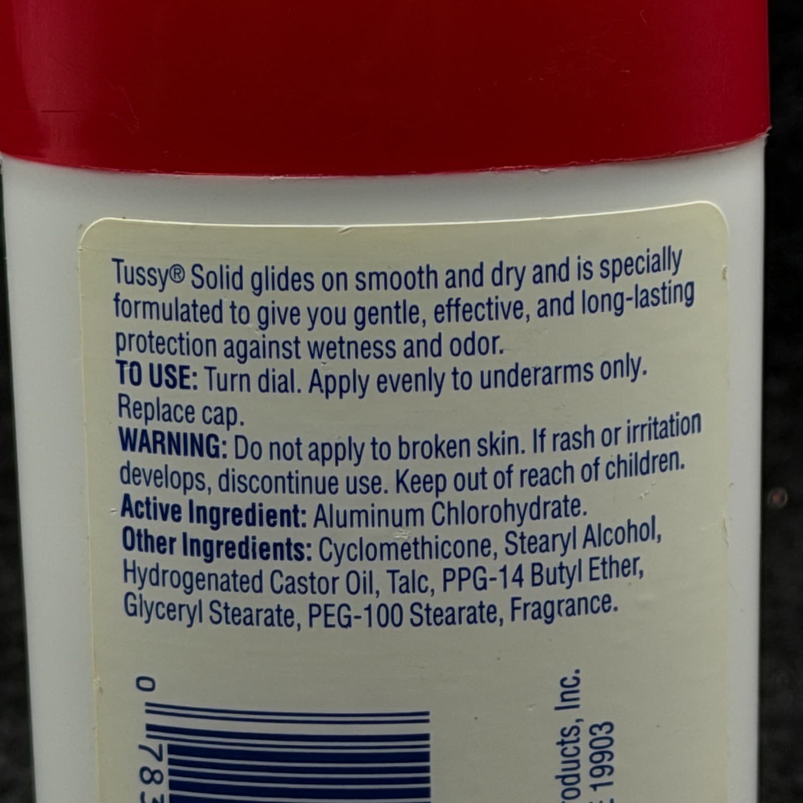 Vintage New Old Stock TUSSY Original Stick Deodorant 1.7oz SUPER RARE! - Thumbnail 6