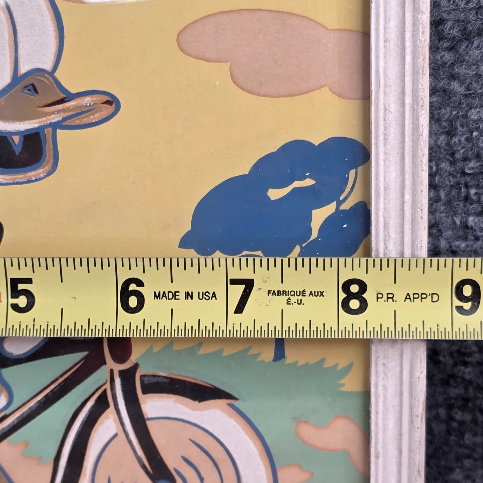 Vintage Walt Disney production Donald Duck Picture Painting - Thumbnail 4
