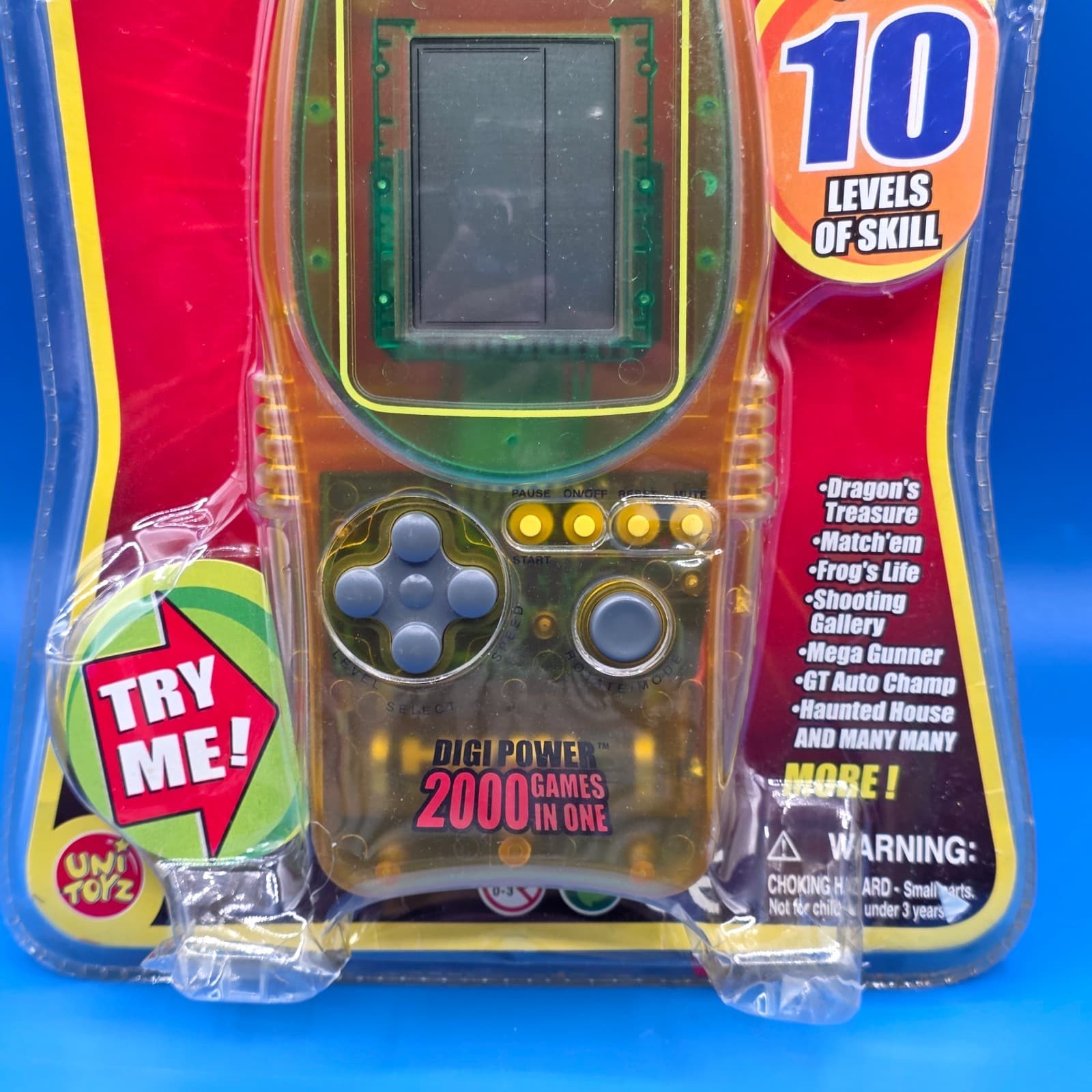 Vintage Digi Power Monster Electronic Games Uni Toys 2005 Handheld Portable Mini - Thumbnail 2