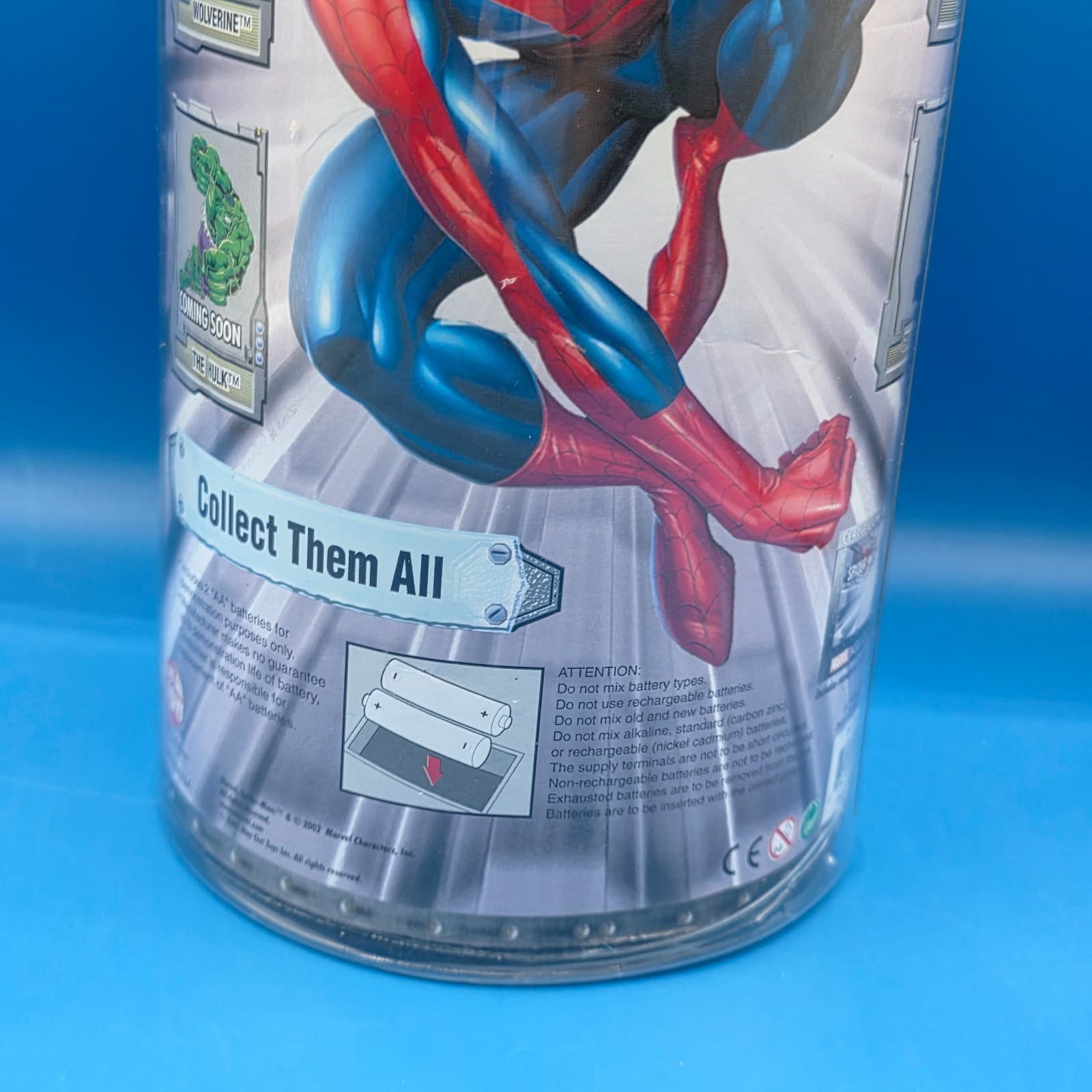 2002 Spiderman Marvel Way Out Toys Talking Light Up Eyes Bobble Head Rare - Thumbnail 11