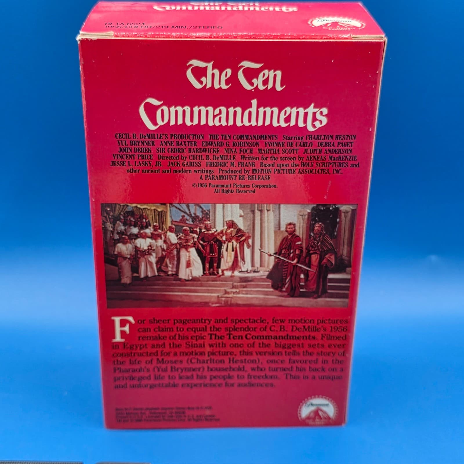 Beta Tape The Ten Commandments Parts 1 And 2 ( 2 Beta Tapes In Set) - Thumbnail 2