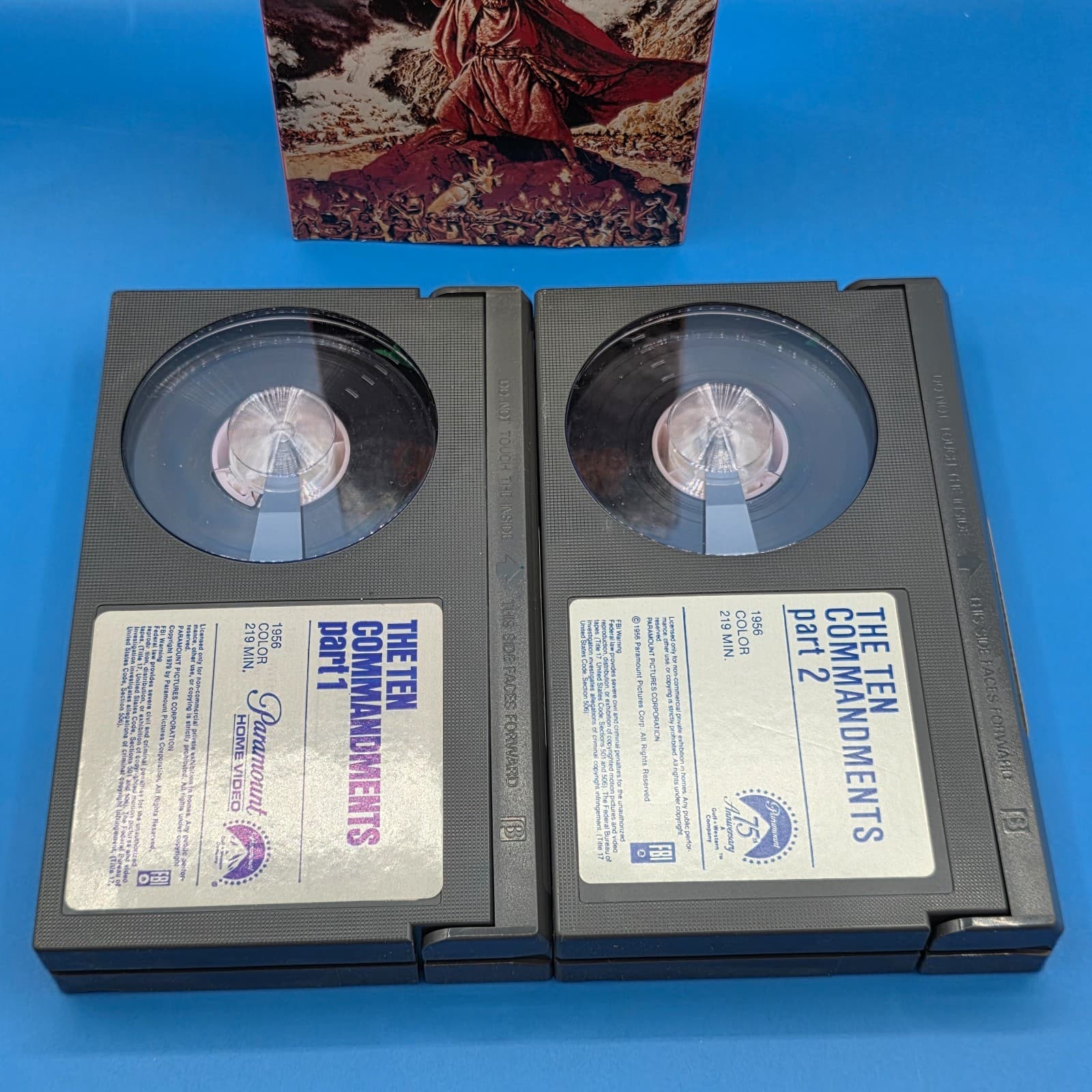 Beta Tape The Ten Commandments Parts 1 And 2 ( 2 Beta Tapes In Set) - Thumbnail 4