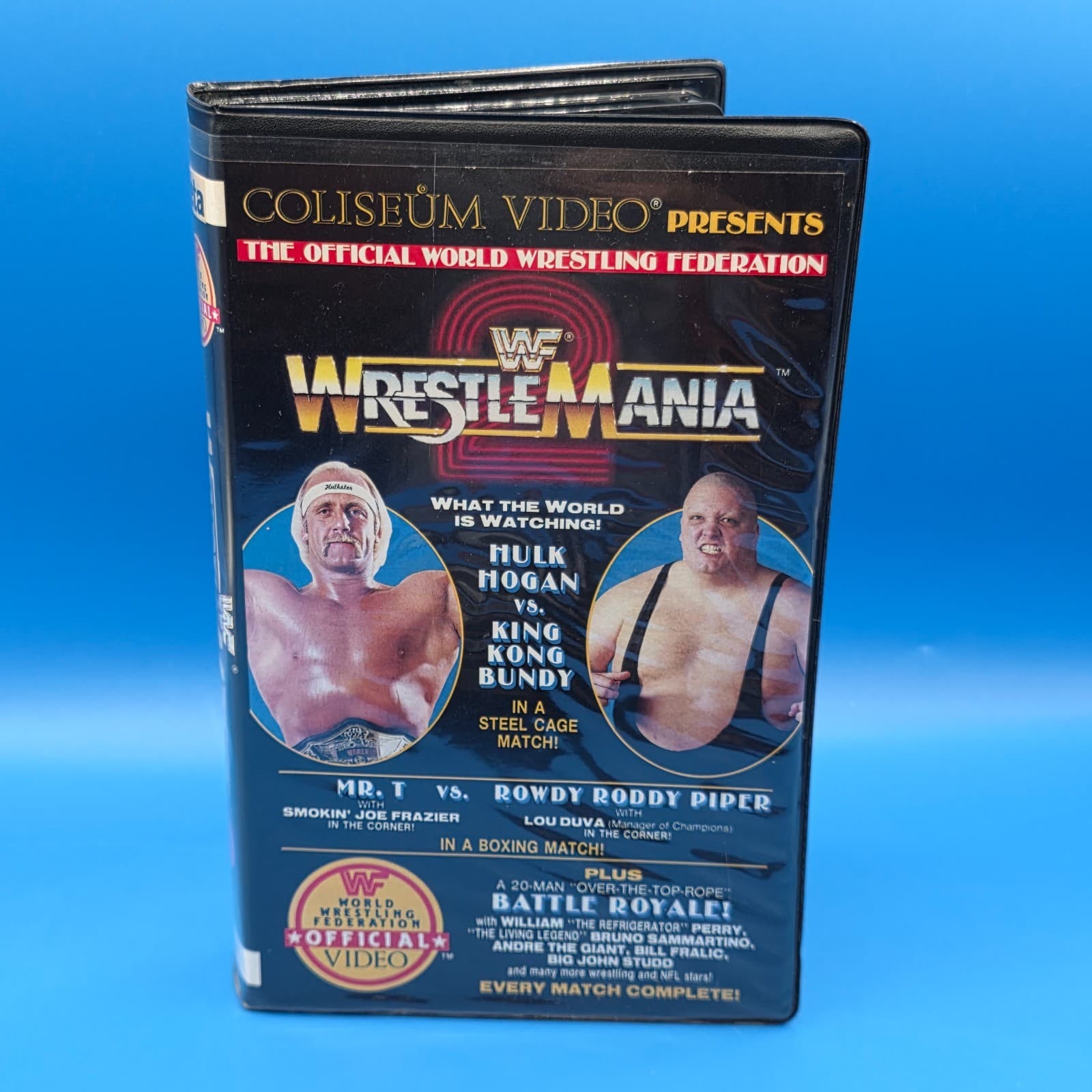 WWF Wrestlemania 2 COLISEUM VHS Hulk Hogan vs King Kong Bundy 1986 - Thumbnail 5
