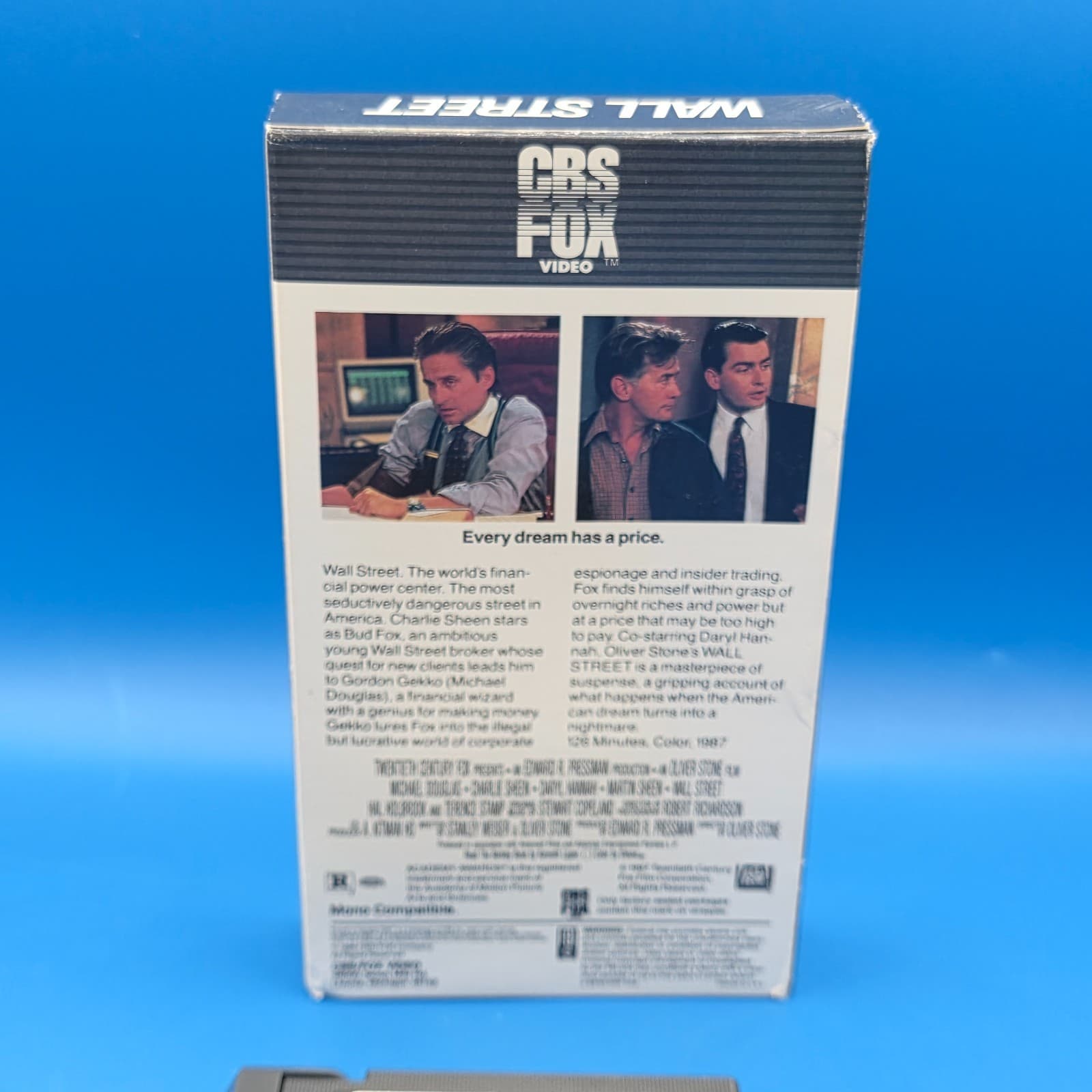 Wall Street 1988 Betamax Beta Douglas Sheen Partial Seal Ultra Rare - Thumbnail 3