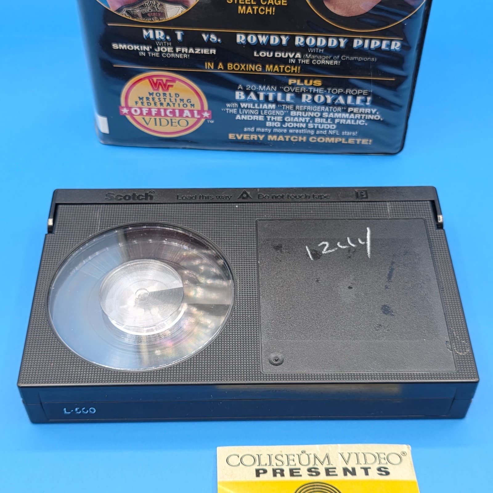 WWF Wrestlemania 2 COLISEUM VHS Hulk Hogan vs King Kong Bundy 1986 - Thumbnail 3