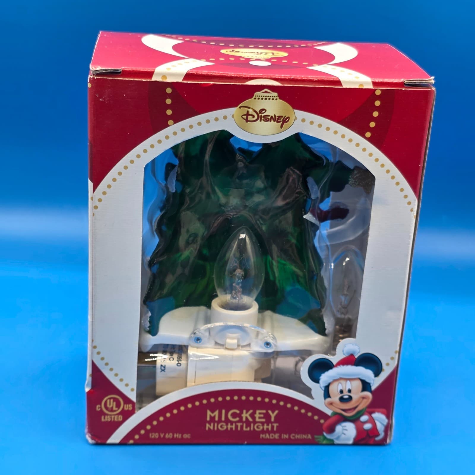 Disney Mickey Mouse Holding Christmas Tree, Nightlight NEW! - Thumbnail 5
