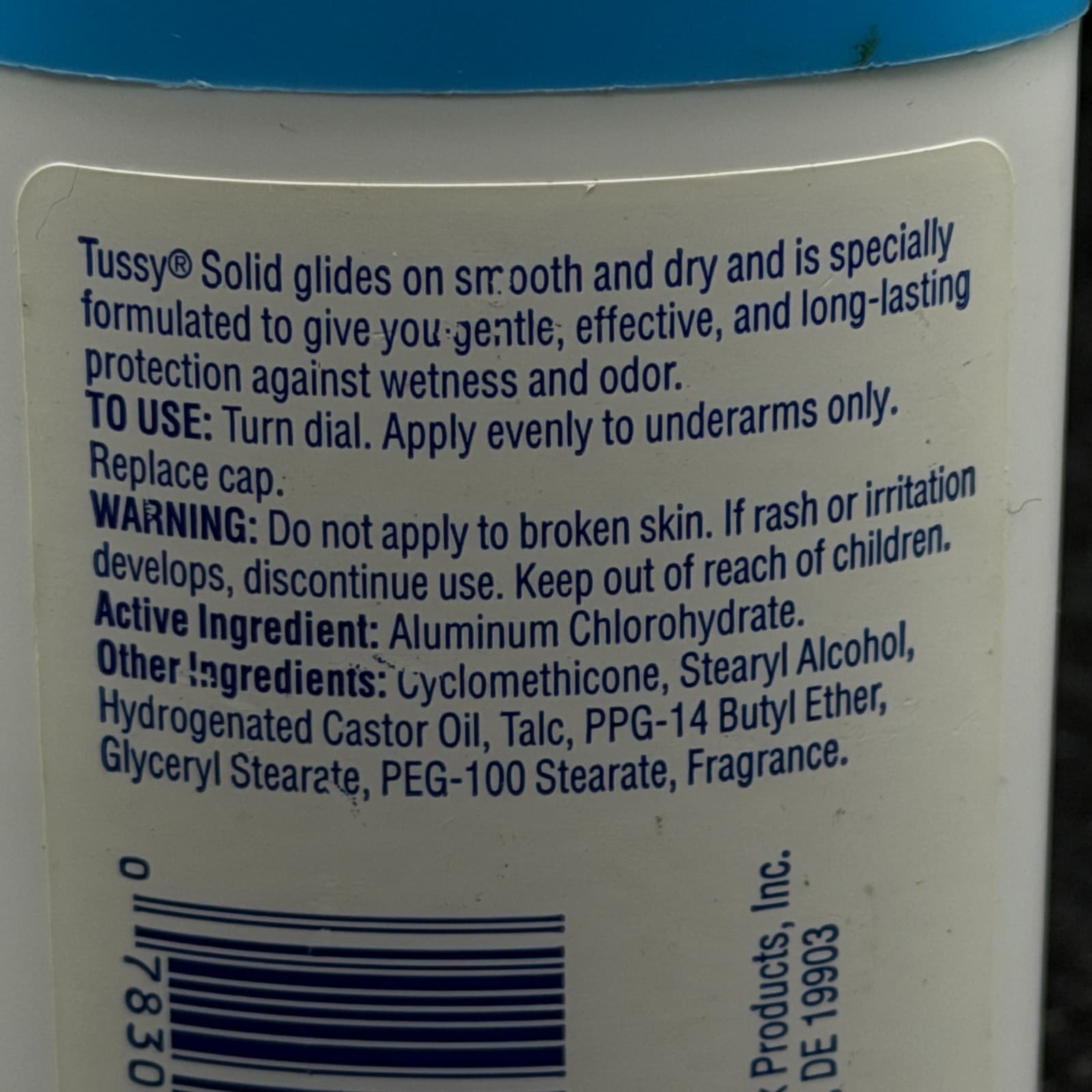 Vintage New Old Stock TUSSY Powder Stick Deodorant 1.7oz SUPER RARE! - Thumbnail 5