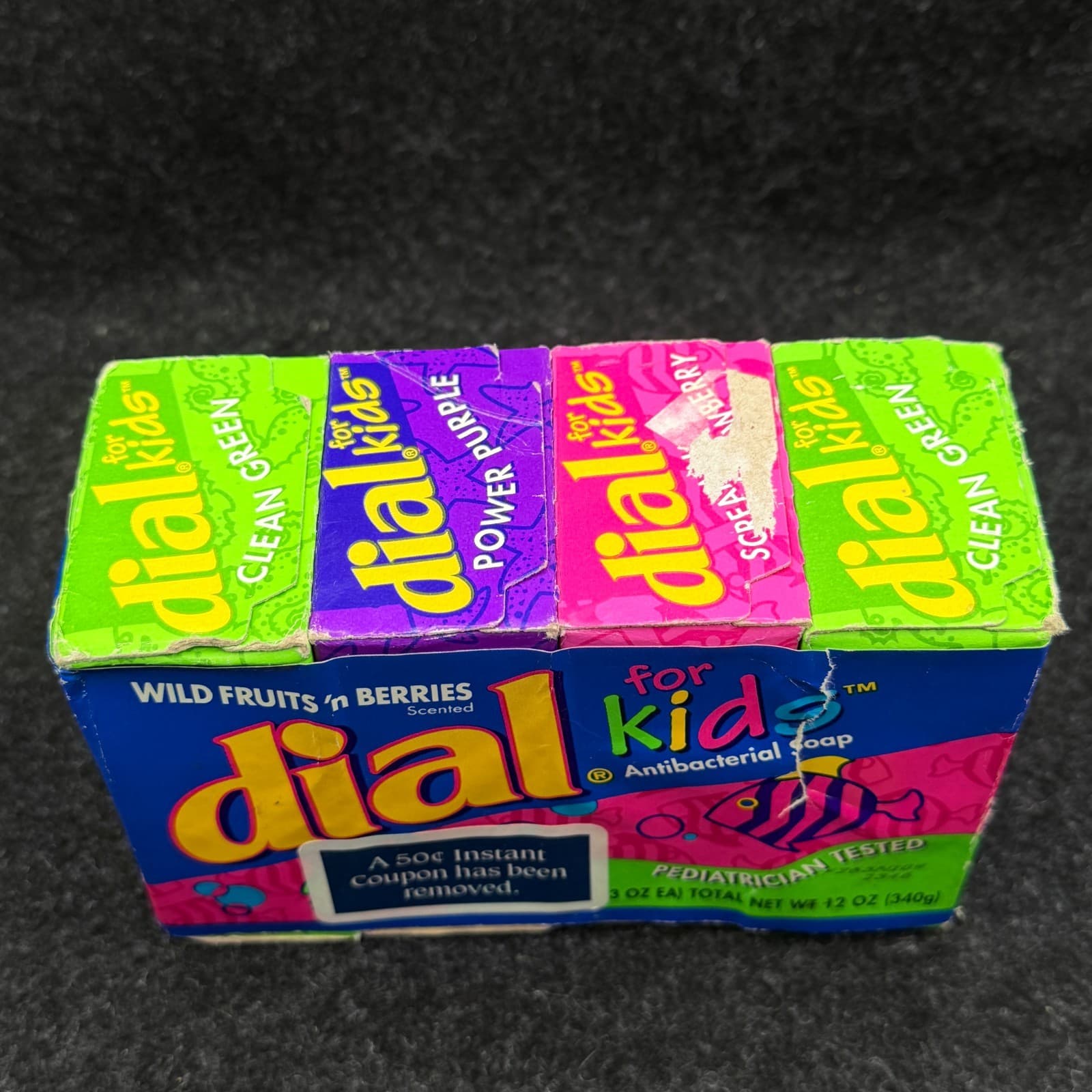 Vintage Dial For Kids Soap Wild Fruits N Berries 4 Bars (3oz Each) - Thumbnail 3
