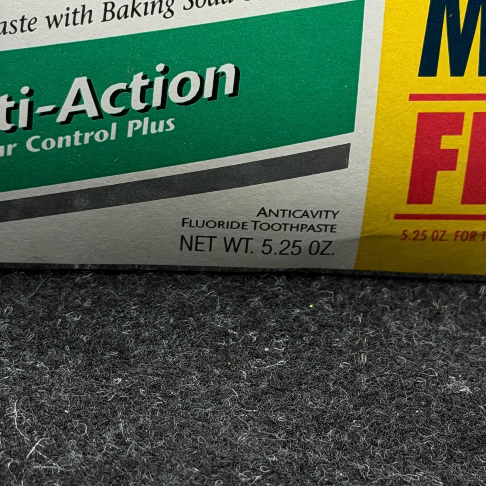 Vtg Mentadent Tartar Control Toothpaste 5.25 oz Baking Soda Peroxide Fluoride - Thumbnail 3