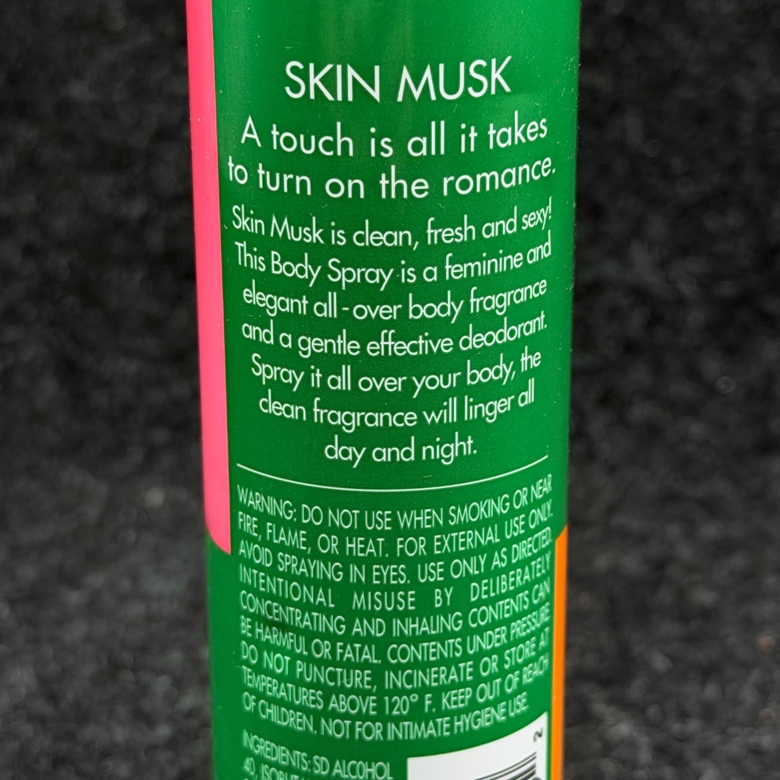 VTG Skin Musk by Parfums De Coeur 2.5 oz 71g Deodorant Body Spray for Women NOS - Thumbnail 5