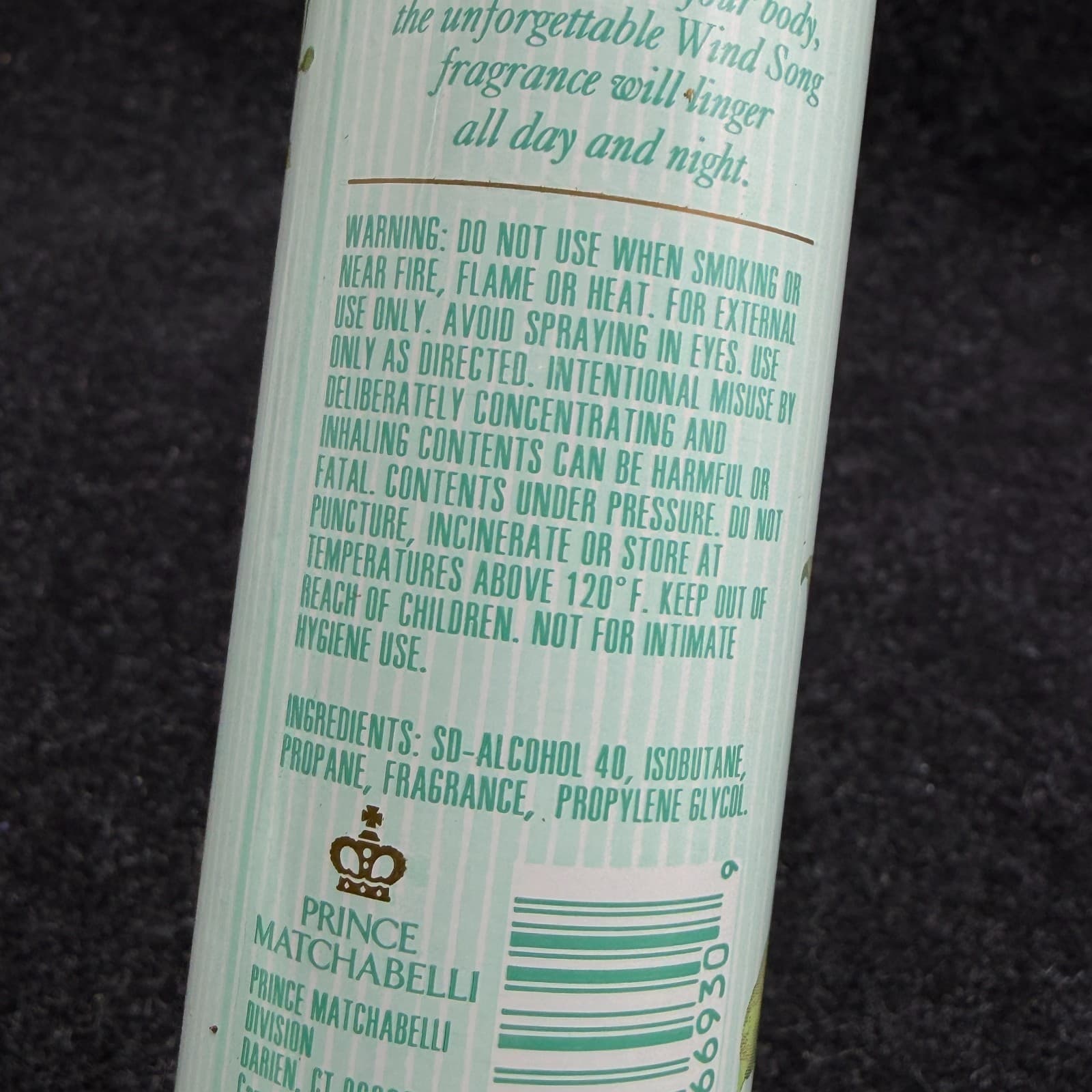 (3) Wind Song Women Prince Matchabelli Extraordinary Body Spray 2.5 oz each - Thumbnail 7